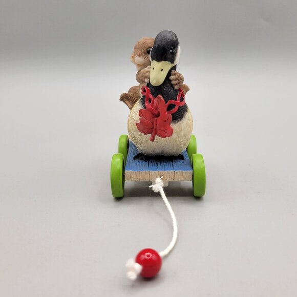 Charming Tails Goose Pull Toy Figurine Canadian Exclusive Gold Signature Series - Picture 2 of 8